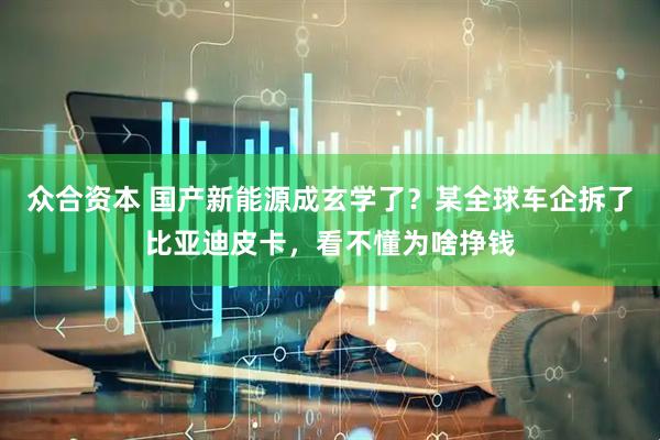 众合资本 国产新能源成玄学了？某全球车企拆了比亚迪皮卡，看不懂为啥挣钱