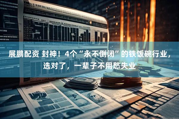 展鵬配资 封神！4个“永不倒闭”的铁饭碗行业，选对了，一辈子不用愁失业